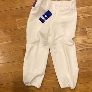 MIZUNO PERFORMANCE PLUS PADDED GIRLS SOFTBALL PANTS WHITE XL